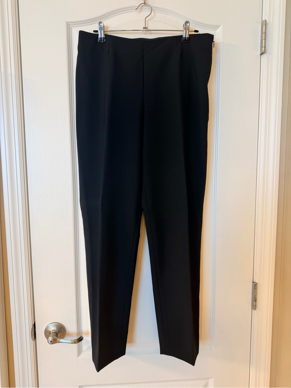 Peace of Cloth Black Straight-Leg Dress Pants -C-